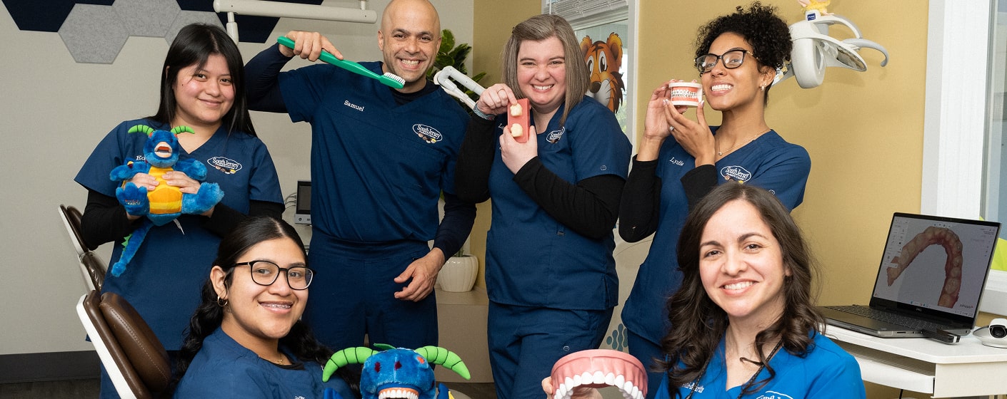 South Jersey Pediatric team - all smiling and having a good time