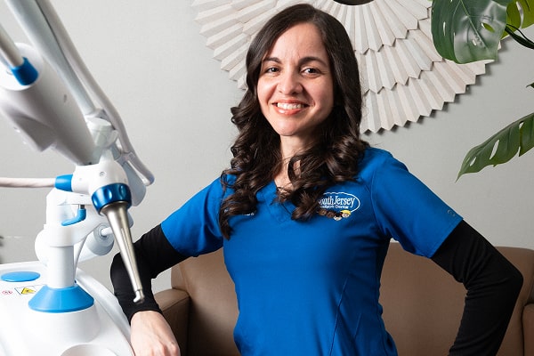 Dentist is confidently smiling at South Jersey Pediatrics